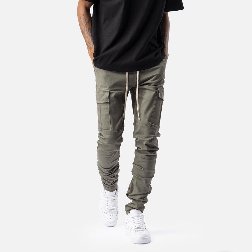 Black Tailor Cargo Joggers